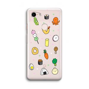 Happy bento friends: Google Pixel 3 Transparant Hoesje