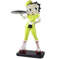 Betty Boop Serveerster Beeld op Rolschaatsen - Gele Outfit (91,5 cm)