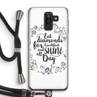 Diamonds: Samsung Galaxy J8 (2018) Transparant Hoesje met koord Diamonds: Samsung Galaxy J8 (2018) Transparant Hoesje met koord