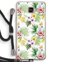 Gele kuif: Samsung Galaxy A5 (2016) Transparant Hoesje met koord