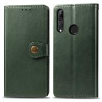 Retro effen kleur lederen gesp mobiele telefoon bescherming lederen draagtas met Lanyard & fotolijstjes & kaartsleuf & portemonnee & beugel functie vo
