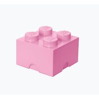 LEGO - Set van 4 - Opbergbox Brick 4, Lichtroze - LEGO