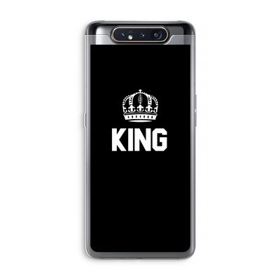 King zwart: Samsung Galaxy A80 Transparant Hoesje