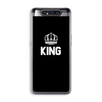 King zwart: Samsung Galaxy A80 Transparant Hoesje
