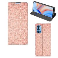 OPPO Reno4 Pro 5G | Hoesje met Magneet | Pattern Orange
