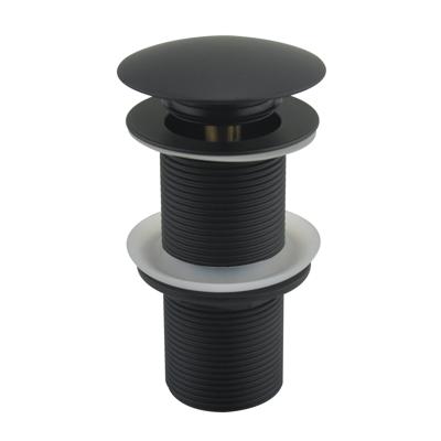 Best Design Clickwaste Nero Lange Draad 5/4" 10 cm Messing Mat Zwart