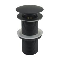 Best Design Clickwaste Nero Lange Draad 5/4" 10 cm Messing Mat Zwart