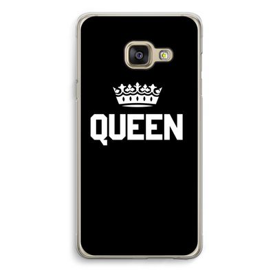 Queen zwart: Samsung A3 (2017) Transparant Hoesje