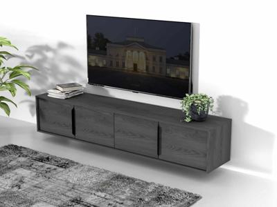 Tv-meubel ETNORIA 4 deuren carbon eik