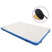 Vlot opblaasbaar 300x200x15 cm blauw en wit