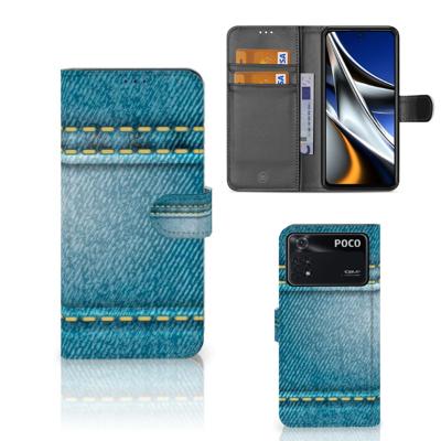 Xiaomi Poco X4 Pro 5G | Wallet Case | met Pasjes | Jeans