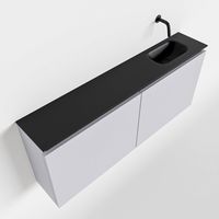 Toiletmeubel Mondiaz Ture | 120 cm | Meubelkleur Cale | Eden wastafel Urban Rechts | Zonder kraangat