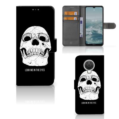 Telefoonhoesje met Naam Nokia G10 | G20 Skull Eyes Telefoonhoesje met Naam Nokia G10 | G20 Skull Eyes