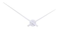 NeXtime ne-2269zi wandklok dia. 85 cm, aluminium, zilver, hands