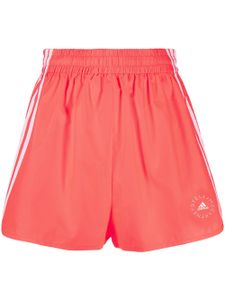 Stella McCartney short taille-haute à logo imprimé - Rose