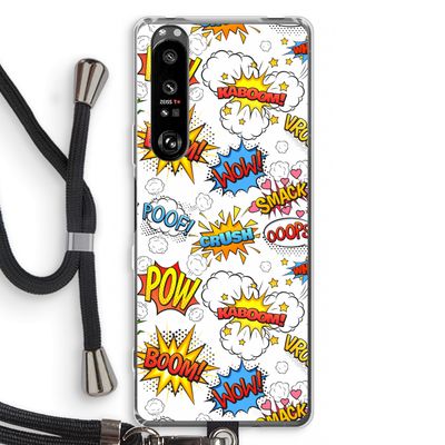 Pow Smack: Sony Xperia 1 III Transparant Hoesje met koord