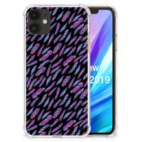 Apple iPhone 11 Doorzichtige Silicone Hoesje Feathers Color