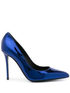 Giuseppe Zanotti escarpins à design métallisé 100 mm - Bleu