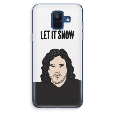 Let It Snow: Samsung Galaxy A6 (2018) Transparant Hoesje