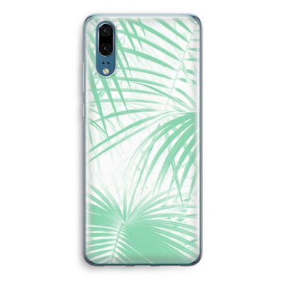 Palmbladeren: Huawei P20 Transparant Hoesje