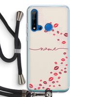 Kusjes: Huawei P20 Lite (2019) Transparant Hoesje met koord
