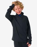 HEMA Kinder Fleece Sportshirt Zwart (zwart) - thumbnail