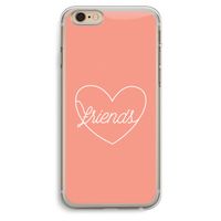 Friends heart: iPhone 6 Plus / 6S Plus Transparant Hoesje