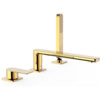 Badrand kraan Tres Loft | Inbouw | Mengkraan | 2-weg | Rond | 24k Goud glans