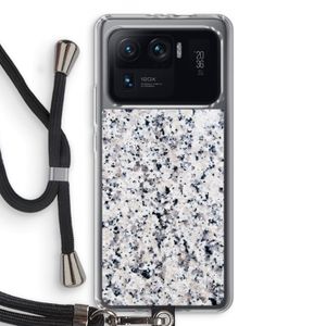 Gespikkelde marmer: Xiaomi Mi 11 Ultra Transparant Hoesje met koord