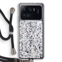 Gespikkelde marmer: Xiaomi Mi 11 Ultra Transparant Hoesje met koord