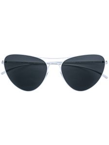 Mykita lunettes de soleil à monture aviateur - Blanc