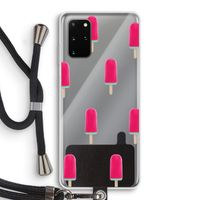Waterijsje: Samsung Galaxy S20 Plus Transparant Hoesje met koord