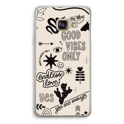 Good vibes: Samsung A3 (2017) Transparant Hoesje