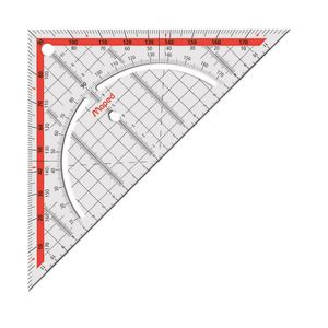 Geodriehoek Maped 028700 260mm 45graden transparant