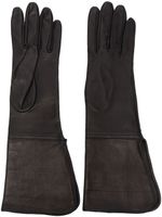 Manokhi gants longs en cuir - Noir - thumbnail