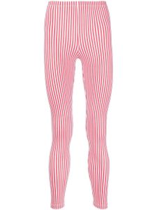 Comme des Garçons Homme Plus legging à rayures - Rouge