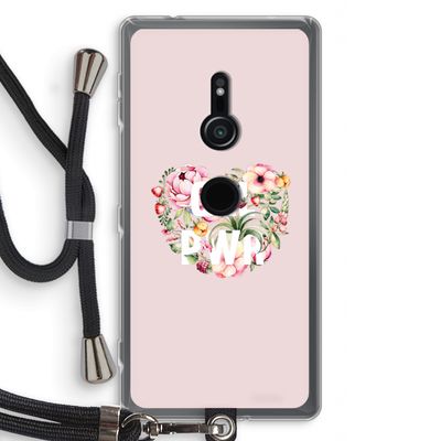 GRL PWR Flower: Sony Xperia XZ2 Transparant Hoesje met koord