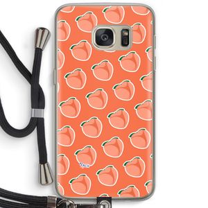 Just peachy: Samsung Galaxy S7 Transparant Hoesje met koord