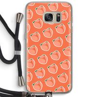 Just peachy: Samsung Galaxy S7 Transparant Hoesje met koord