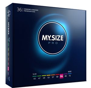 MySize PRO 64mm - Ruimere XXL Condooms 36 stuks