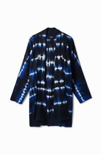 Gebreid open tie-dye jack - BLUE - S