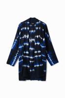 Gebreid open tie-dye jack - BLUE - M