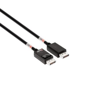 CLUB3D DisplayPort™ 2.1 Bi-Directional VESA DP80 Certified Cable 4K120Hz, 8K60Hz or 10K60Hz M/M 1.6m/5.25ft