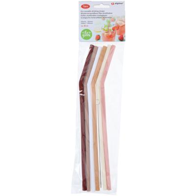 Alpina drinkrietjesset silicone 7-delig Alpina drinkrietjesset silicone 7-delig