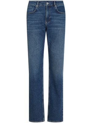 Karl Lagerfeld Jeans jean à patch logo en coton biologique - Bleu
