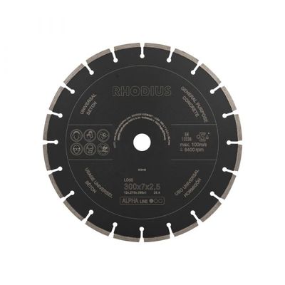 Diamantzaagblad 300x7x2,5x25.4