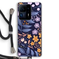 Flowers with blue leaves: Xiaomi Mi Mix 4 Transparant Hoesje met koord