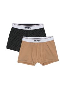 BOSS Kidswear lot de slips à motif monogrammé - Noir