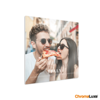Foto op aluminium afdrukken - Wit (ChromaLuxe) - 20 x 20 cm