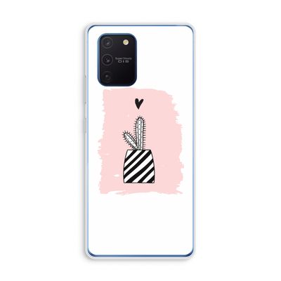 Zwart-wit cactus: Samsung Galaxy Note 10 Lite Transparant Hoesje